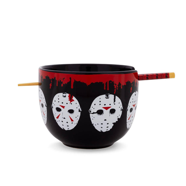 Friday the 13th Jason Mask 20 oz Ramen Bowl Set