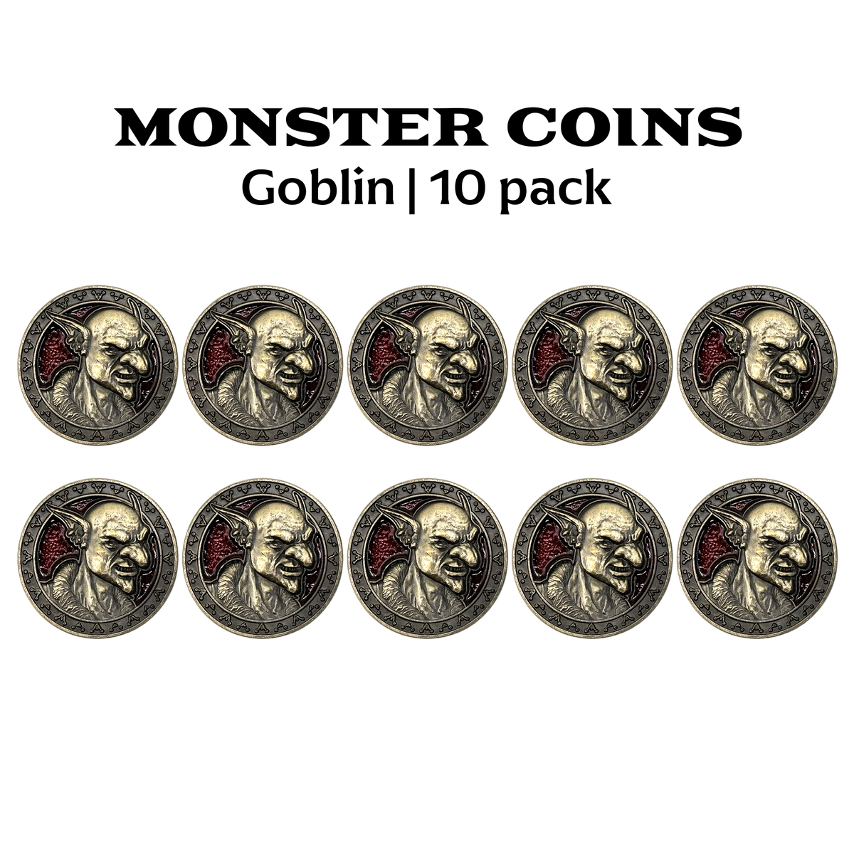 Monster Coins - Goblin - 10 Pack