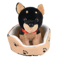 (T) 8" DOG IN BED