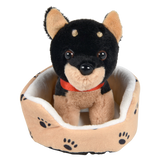 (T) 8" DOG IN BED