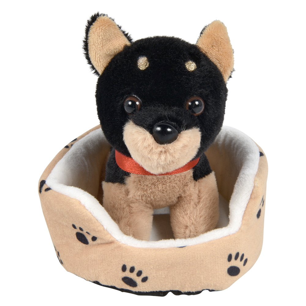 (T) 8" DOG IN BED