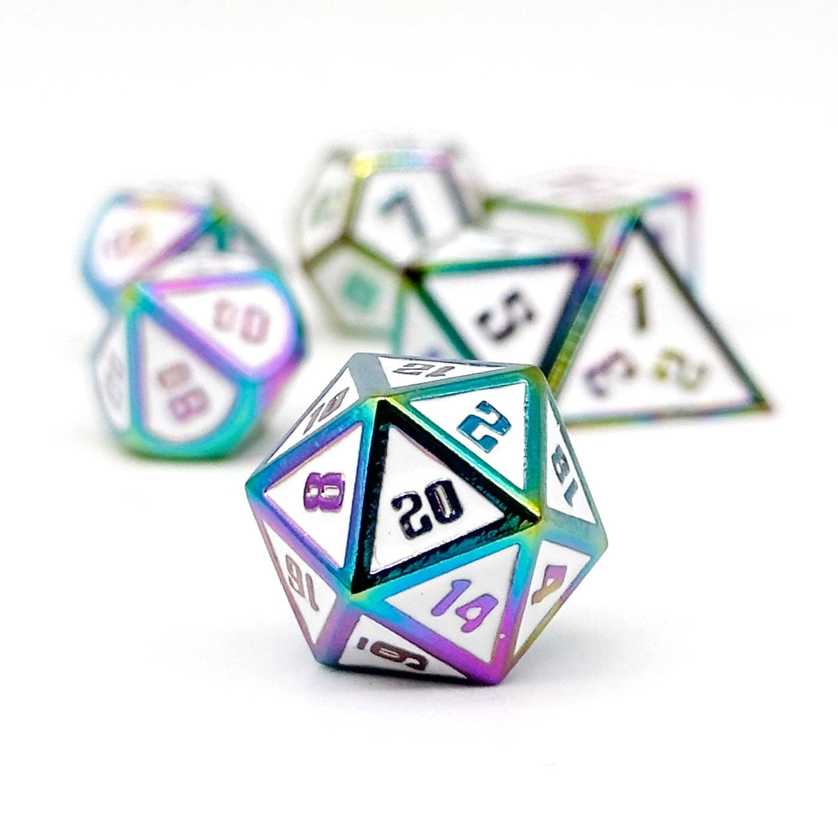 Norse Foundry Gravestones Soul Harvest metal polyhedral dice set
