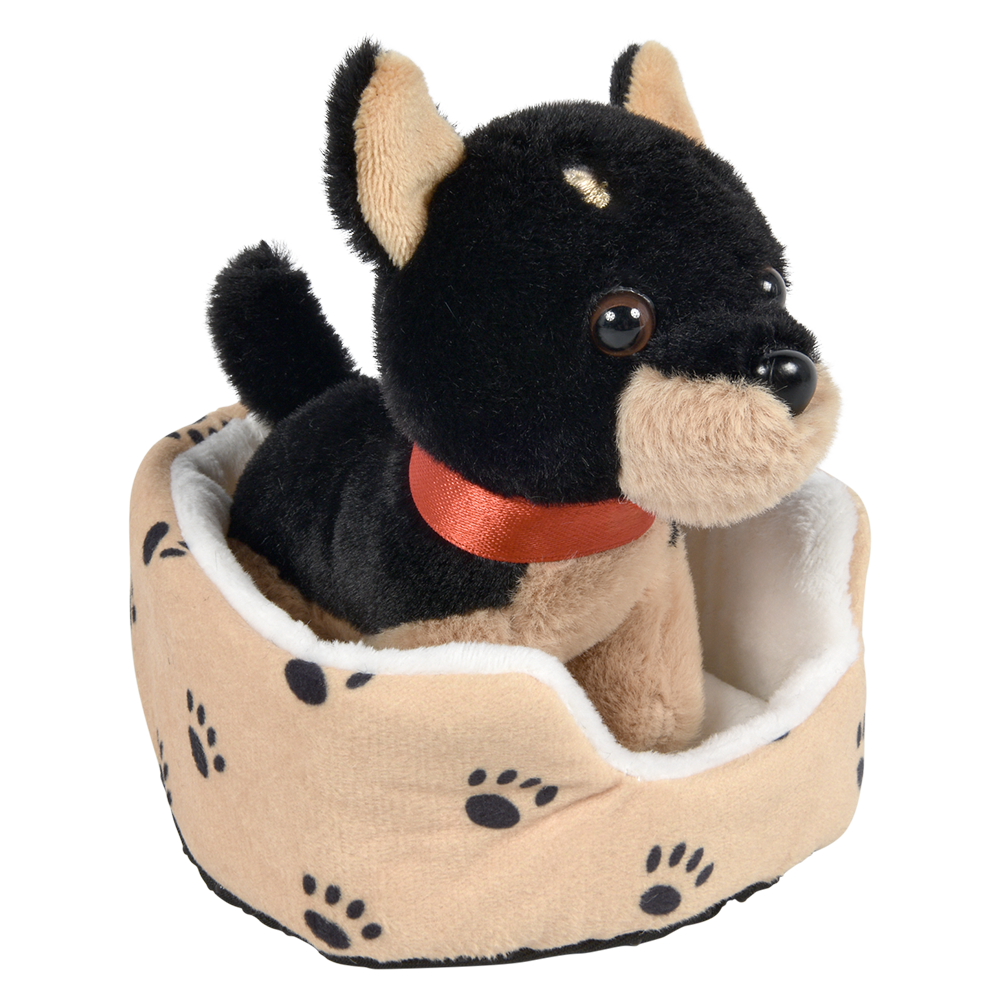 (T) 8" DOG IN BED