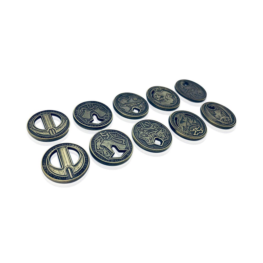 Norse Foundry Dwarven Adventure Coins set of 10 metal RPG coins