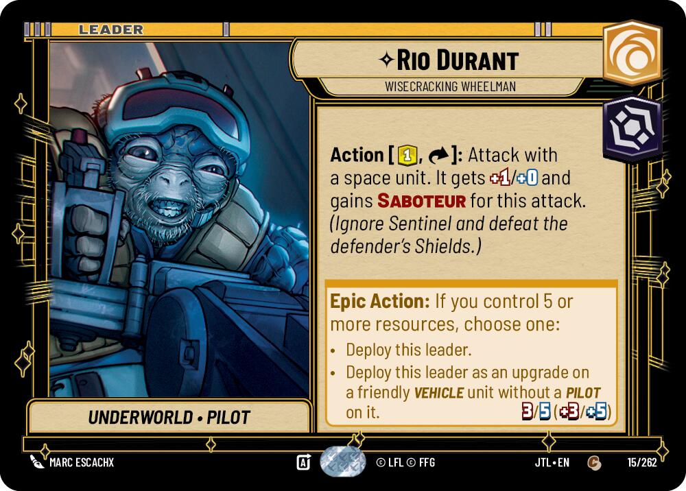 Rio Durant - Wisecracking Wheelman