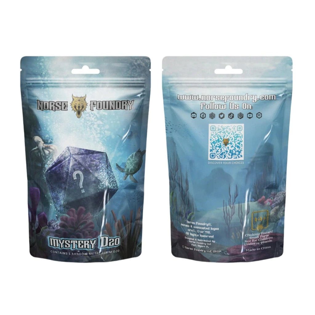 Norse Foundry Mystery Dice Series 2 Sea Life metal D20