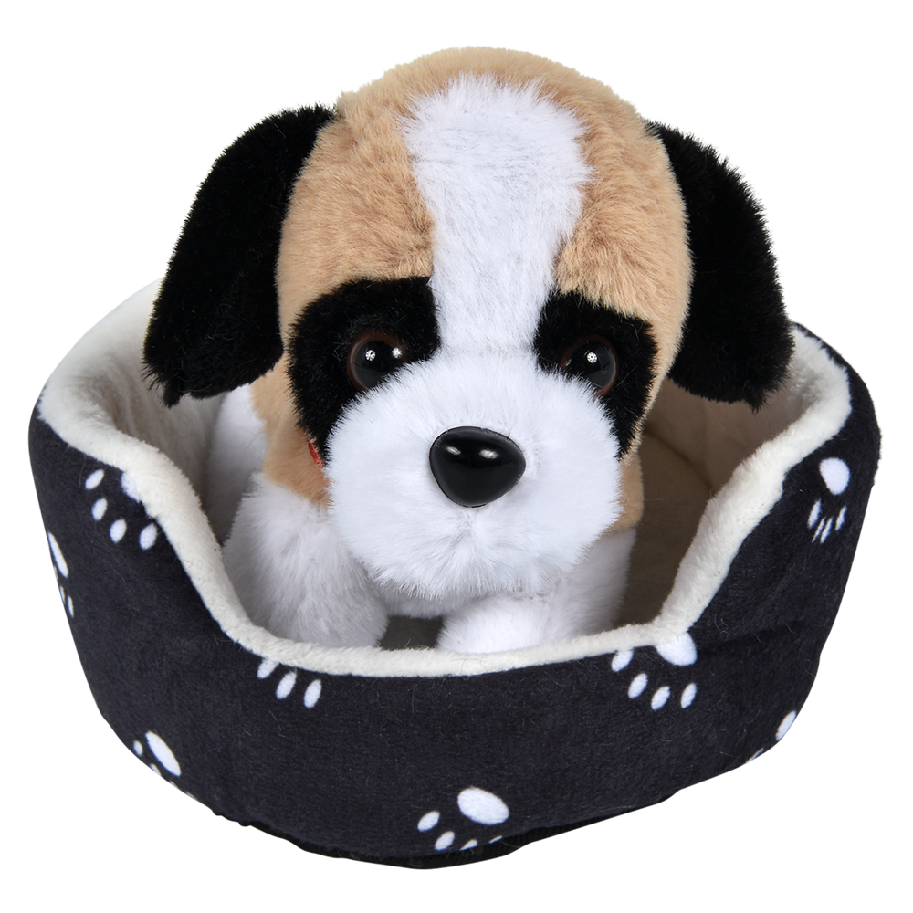 (T) 8" DOG IN BED