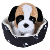 (T) 8" DOG IN BED