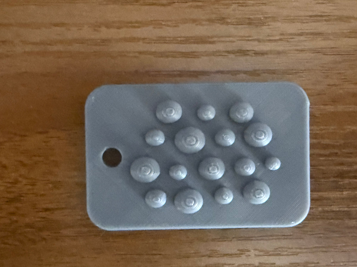 Pebble 01 3D printed tactile sensory pocket fidget