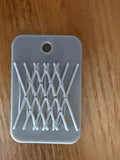 Crosshatch 01 3D printed tactile sensory pocket fidget