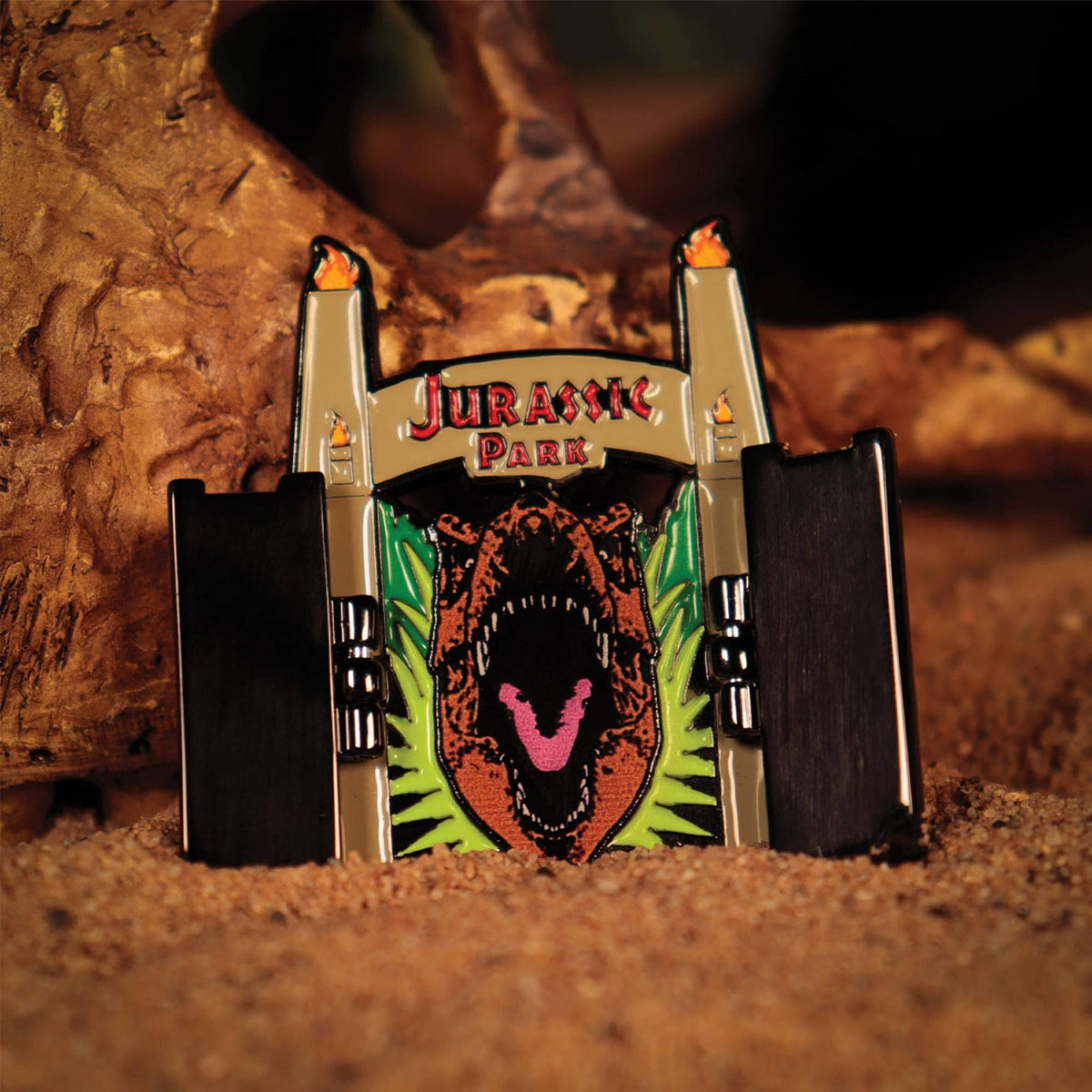 Jurassic Park Gates Limited Edition Hinged Enamel Pin