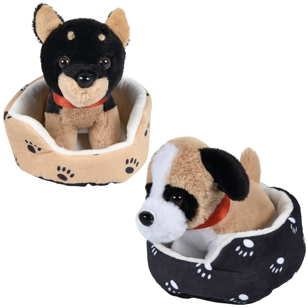(T) 8" DOG IN BED