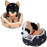 (T) 8" DOG IN BED