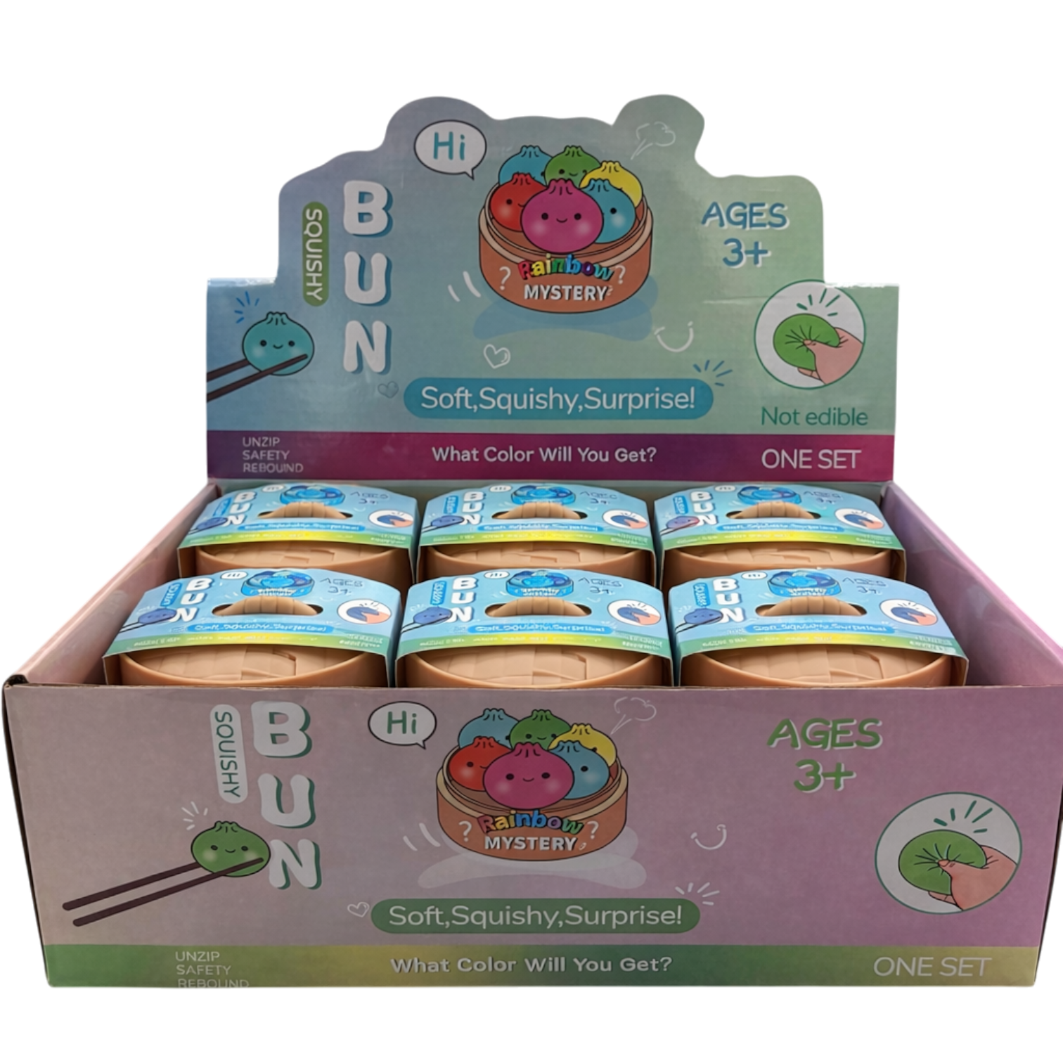 Assorted Rainbow Mystery Dumplings  12ct Case