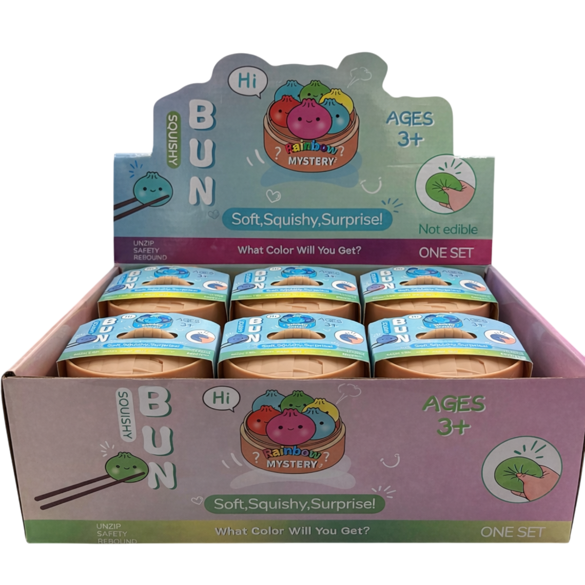 Assorted Rainbow Mystery Dumplings  12ct Case