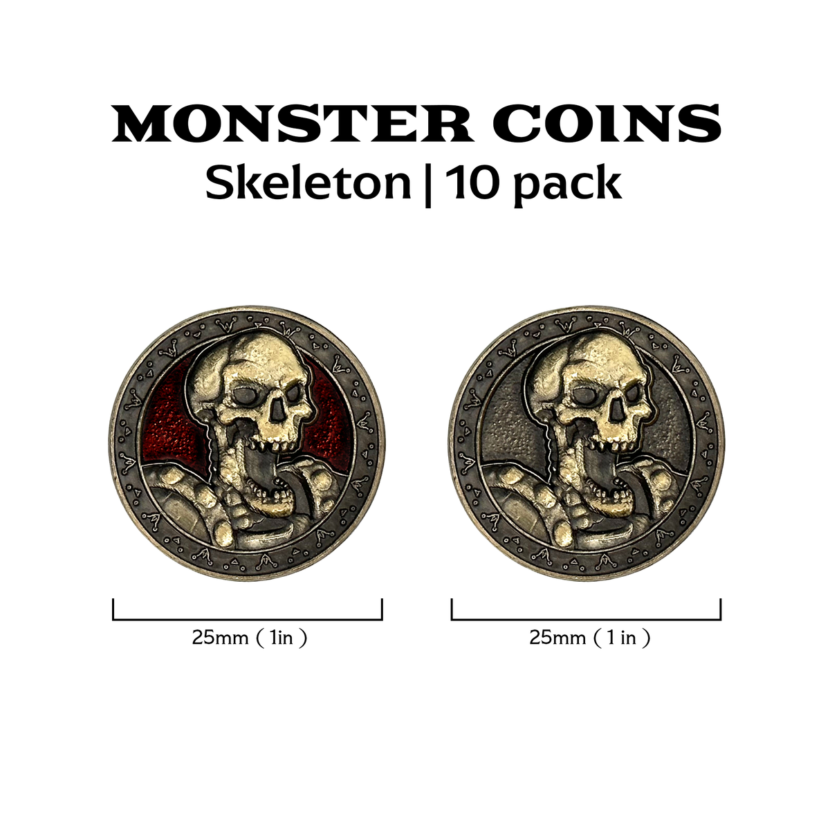 Norse Foundry Skeleton Monster Coins 10-pack