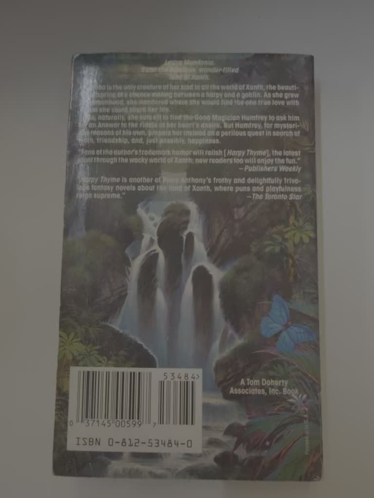 Harpy Thyme - Piers Anthony - Xanth Book 17 - Tor Paperback photo 2