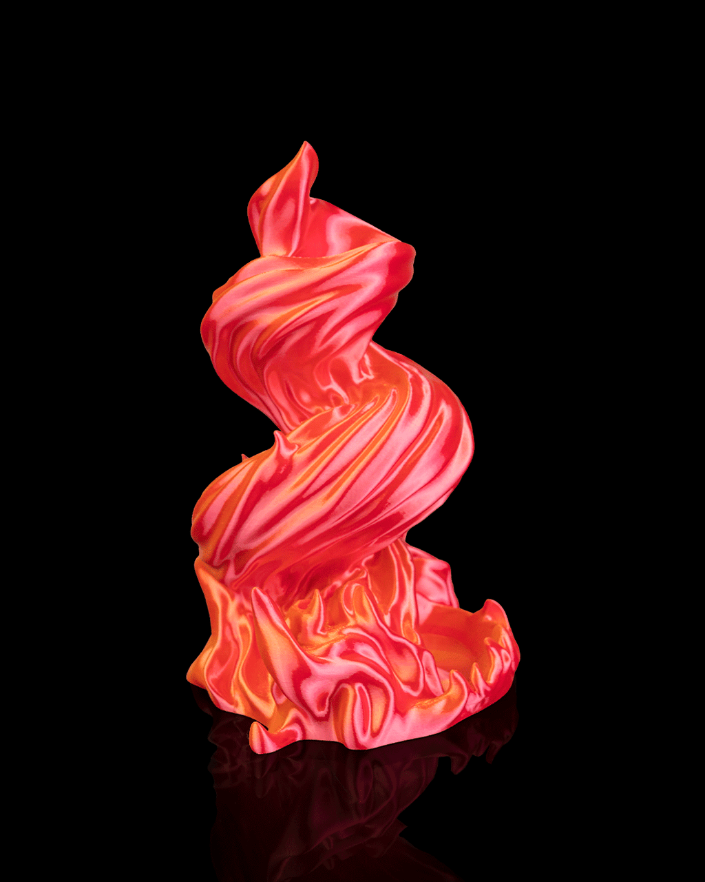 Burning Roll flame dice tower alternate color example