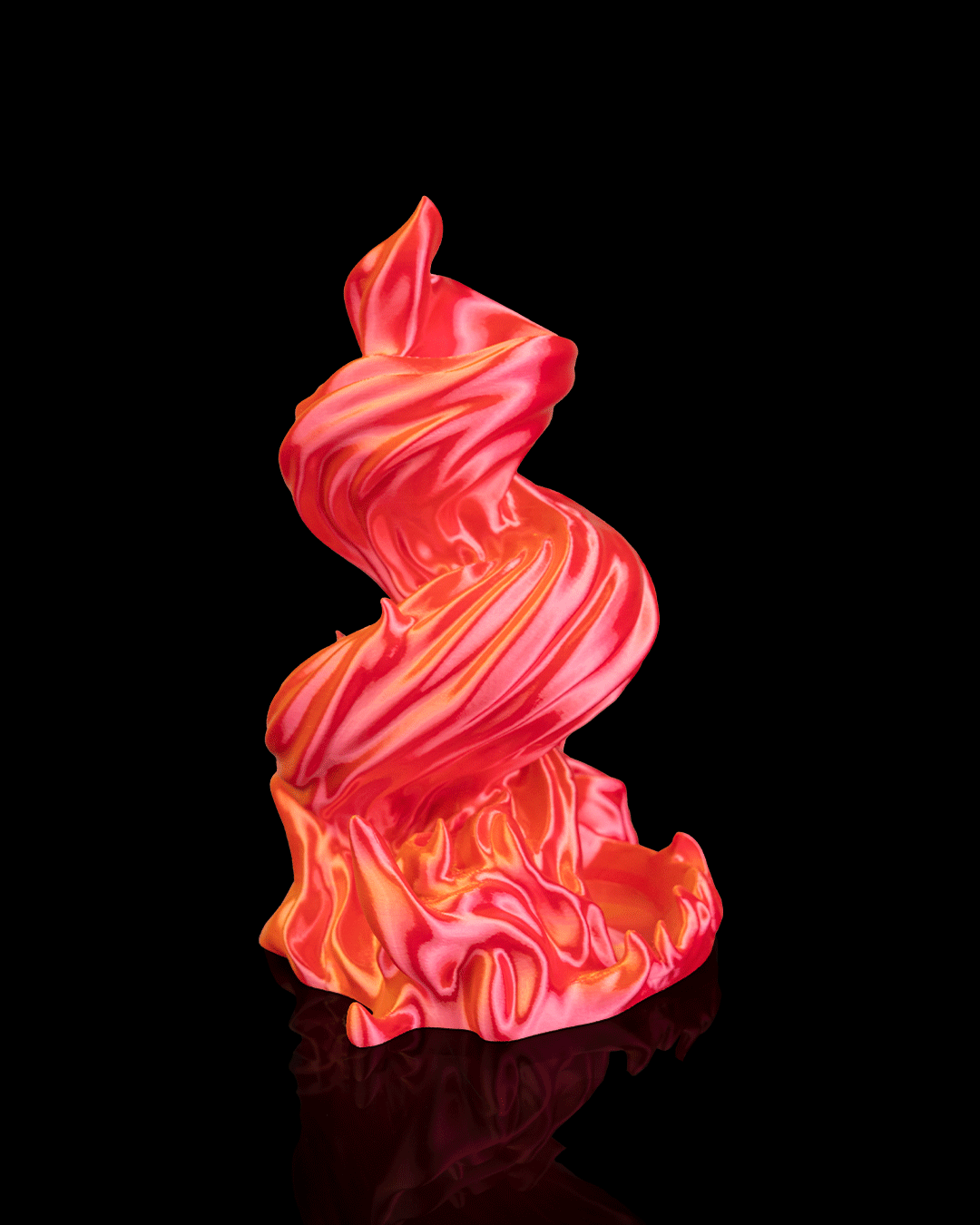 Burning Roll flame dice tower alternate color example