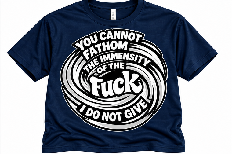 Cannot Fathom navy T-shirt