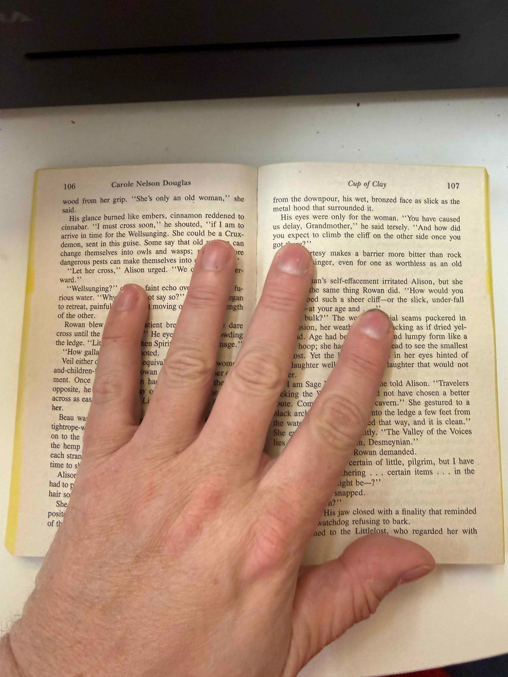 Representative interior pages showing wear