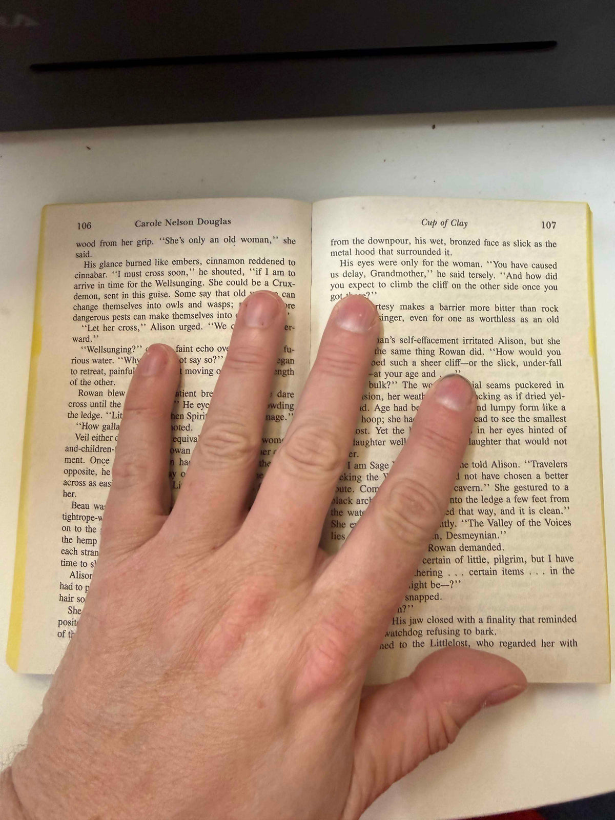 Representative interior pages showing wear