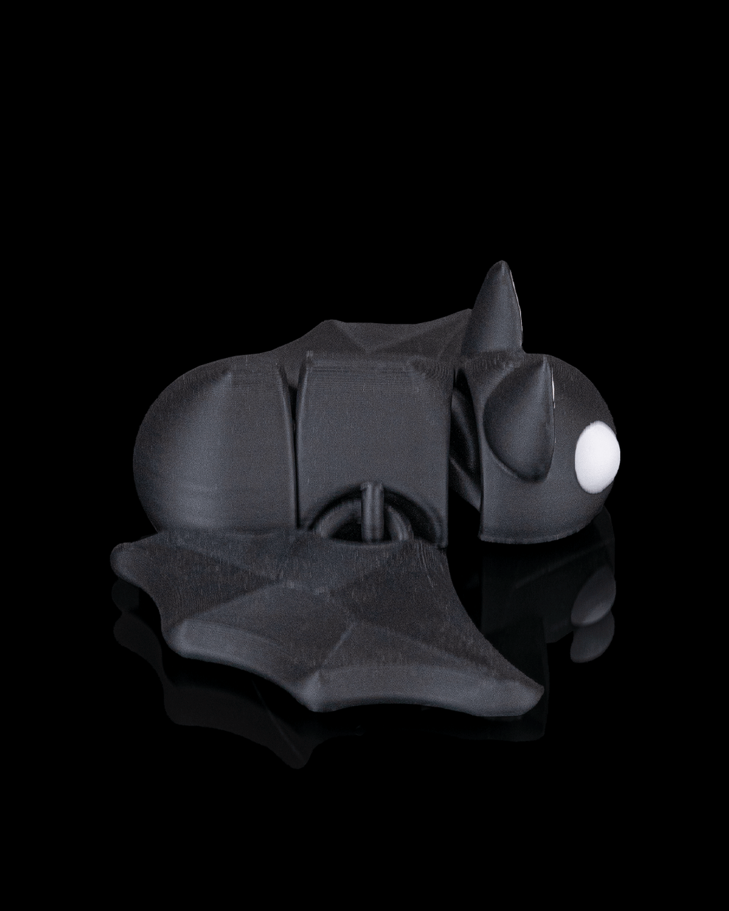 Dozy Bat articulated 3D printed flexi bat side view