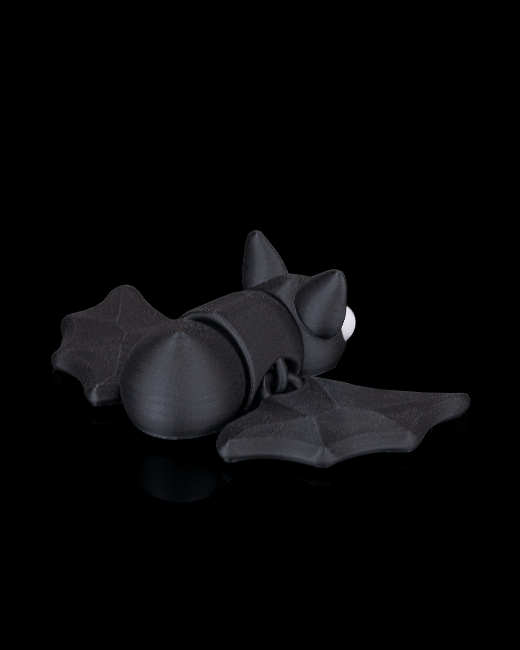 Dozy Bat articulated 3D printed flexi bat rear angled view
