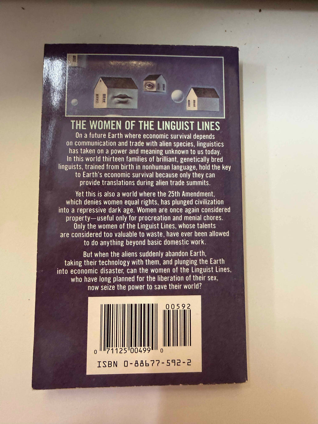 Actual back cover and ISBN