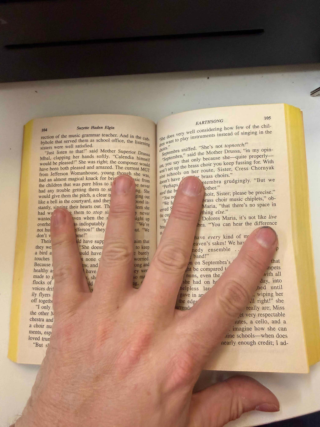 Actual interior spread and page condition