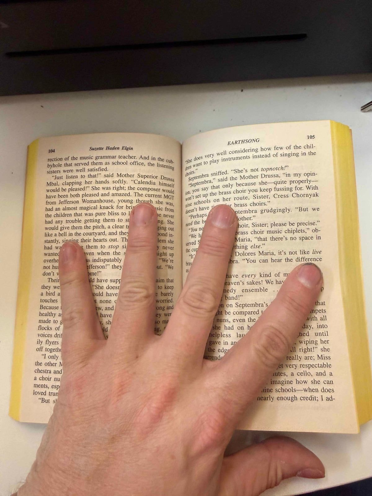 Actual interior spread and page condition