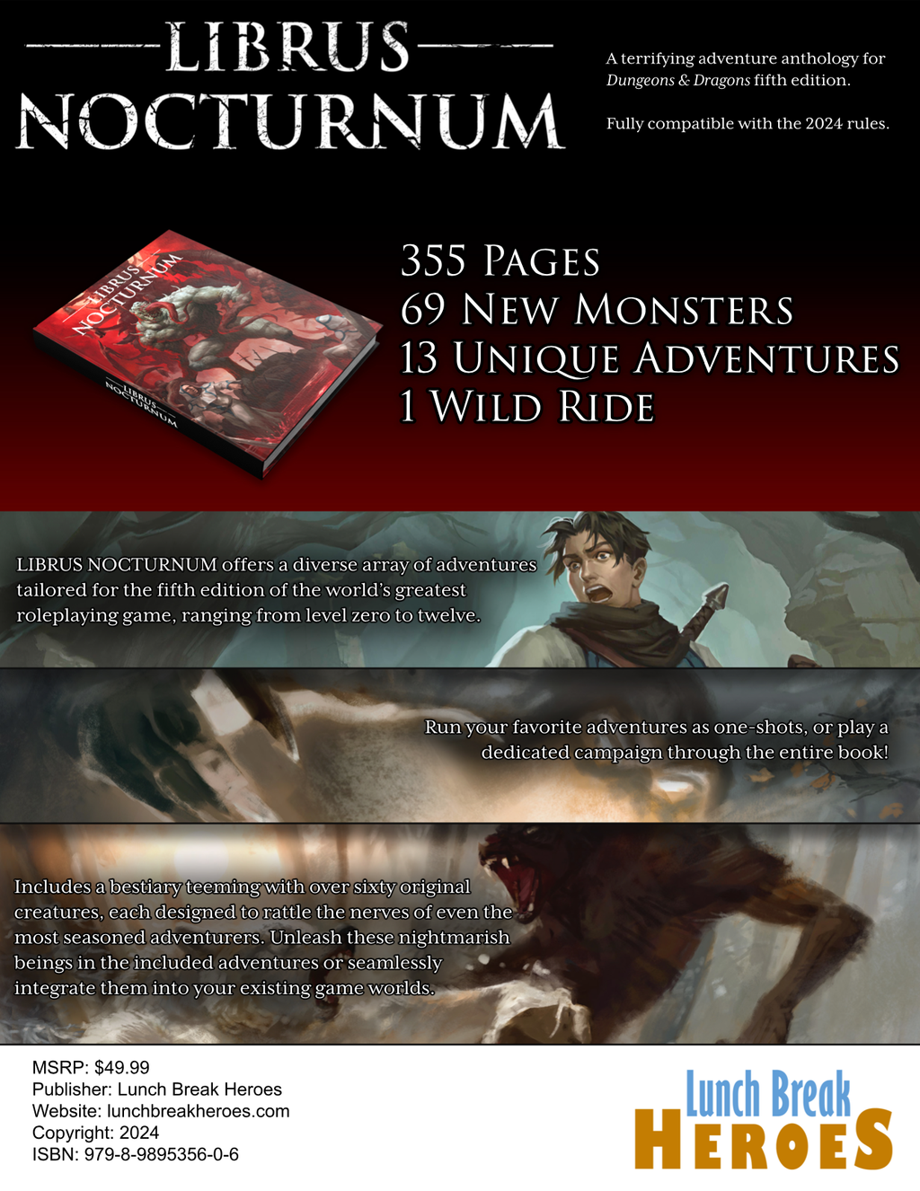 Librus Nocturnum: 13 D&D 5e Adventures (Hardcover)