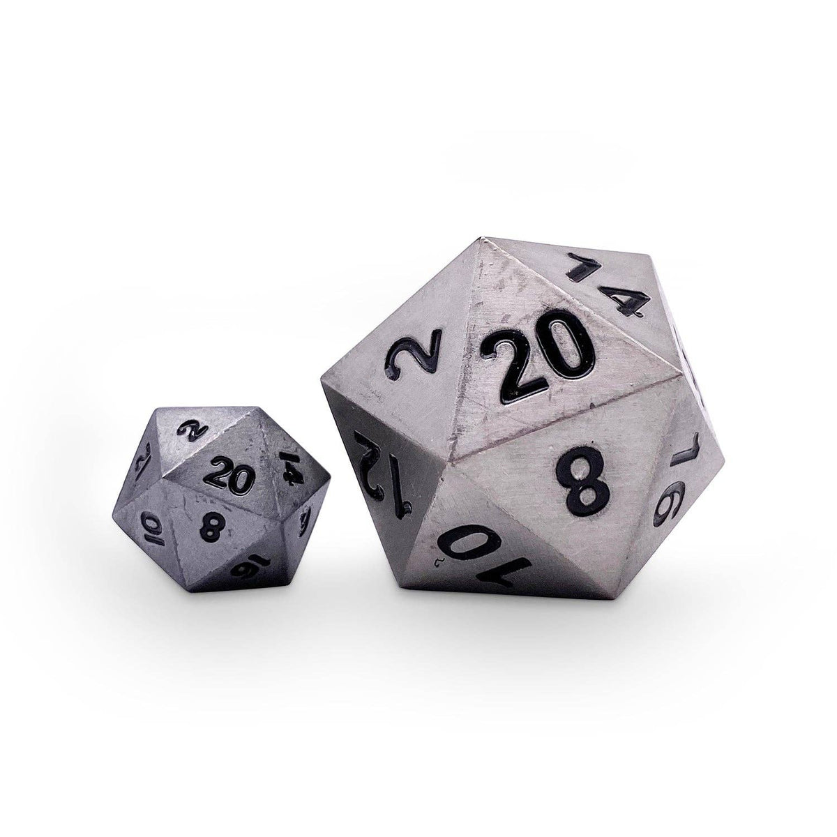Norse Foundry Aged Mithril Boulder 45mm metal D20