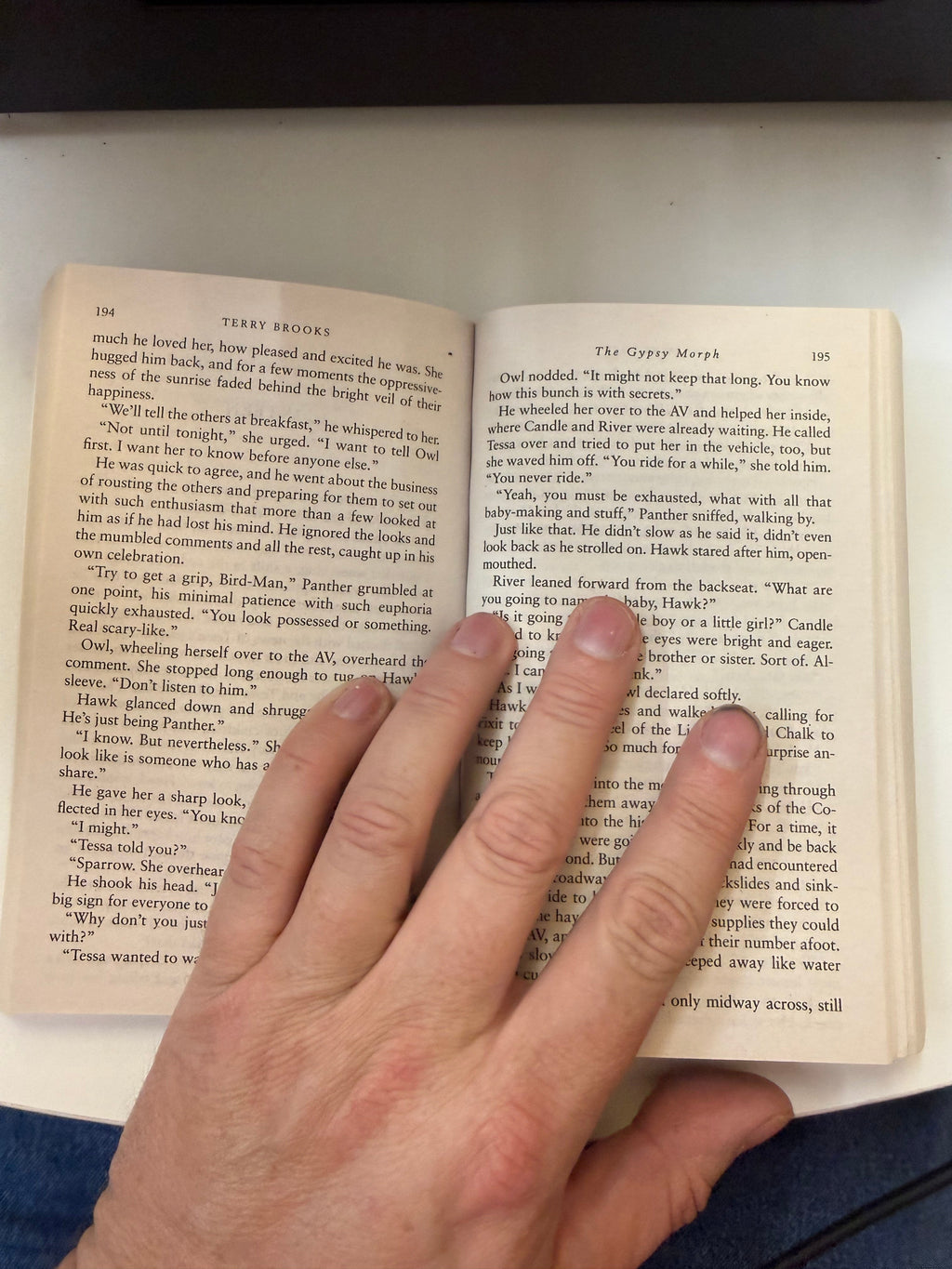 The actual interior of this used book