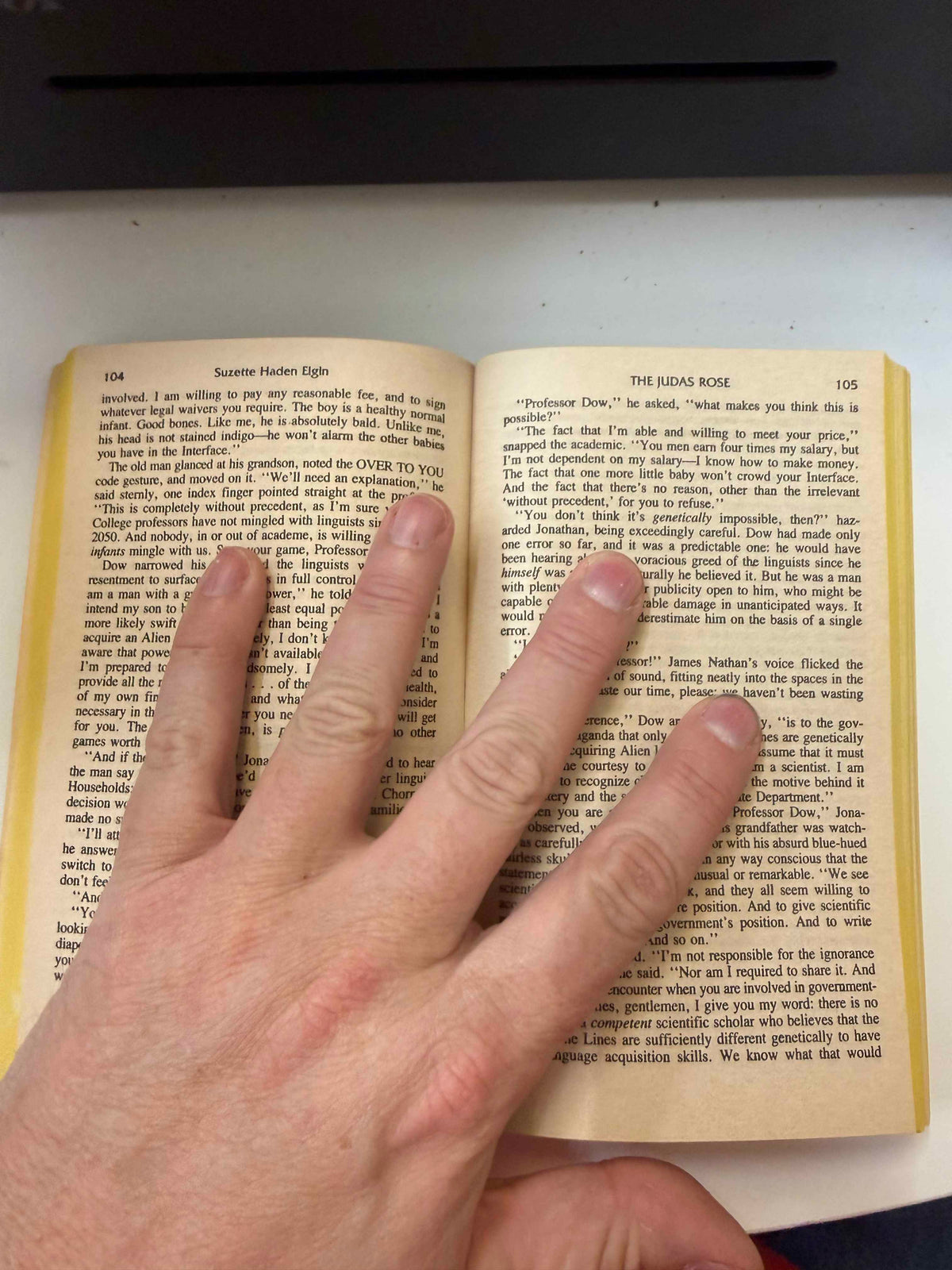 Actual interior pages showing paper condition