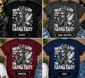 Karma Fairy T-shirt available in black dark heather maroon and navy
