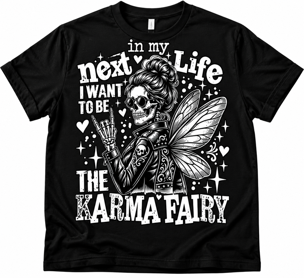 Karma Fairy black T-shirt