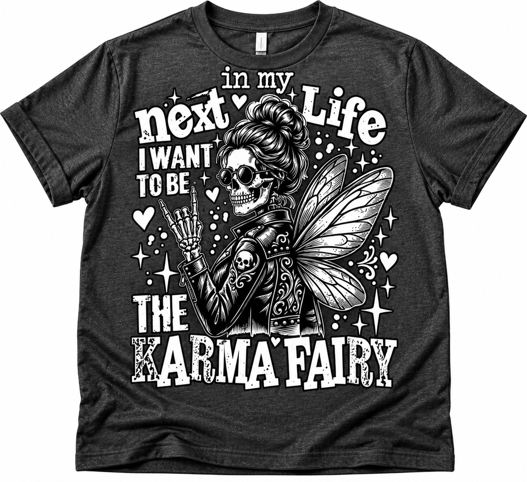 Karma Fairy dark heather T-shirt
