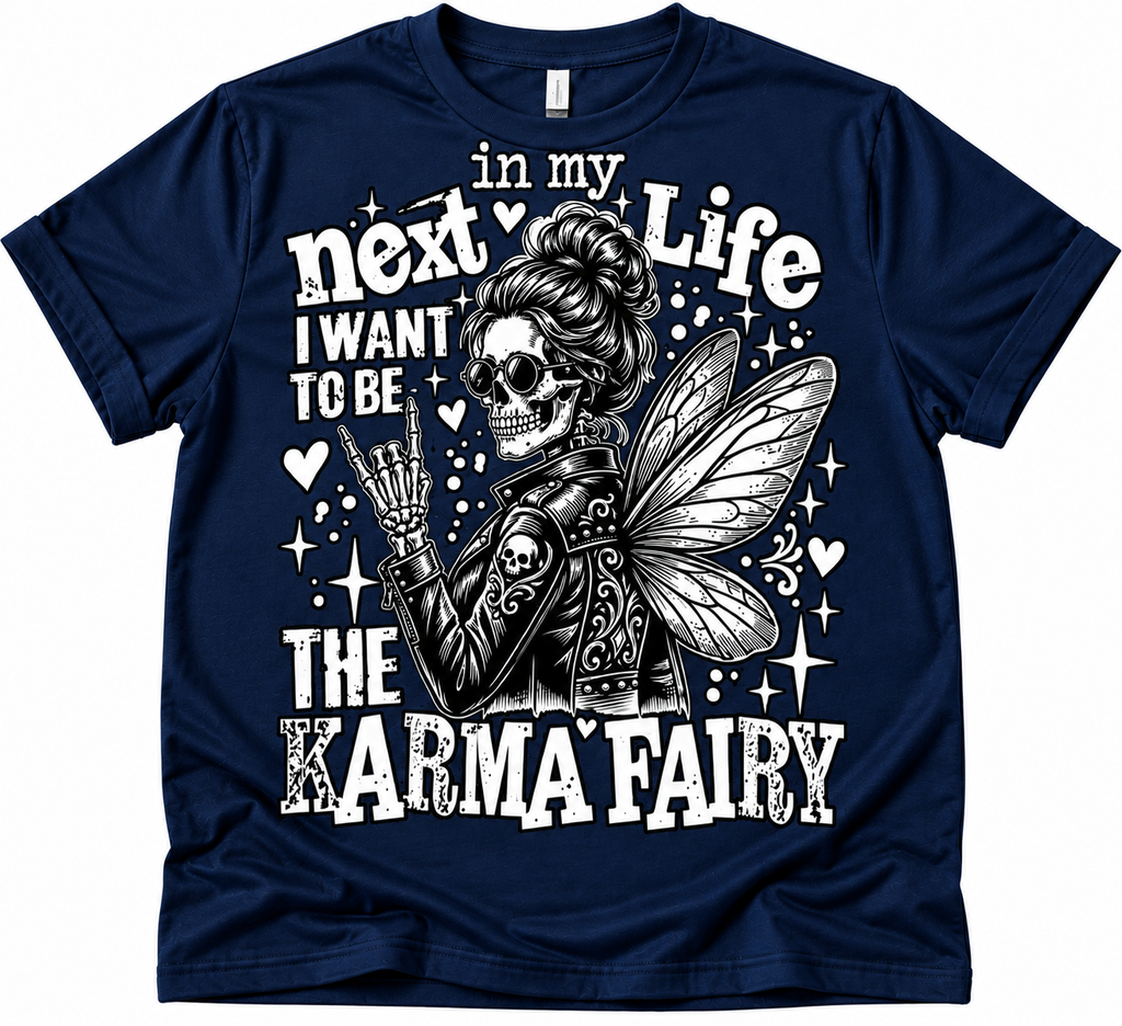 Karma Fairy navy T-shirt
