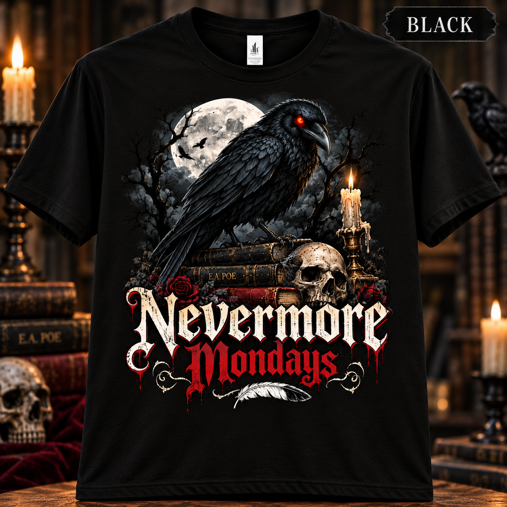Nevermore Mondays Black T-shirt