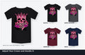 Adjust Your Crown and Handle It Pink Skull Graphic T-Shirt color options collage