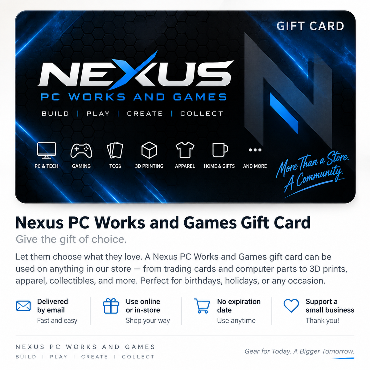 Nexus PC Works and Games gift card