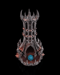 Obsidian Citadel dice tower front view with D20
