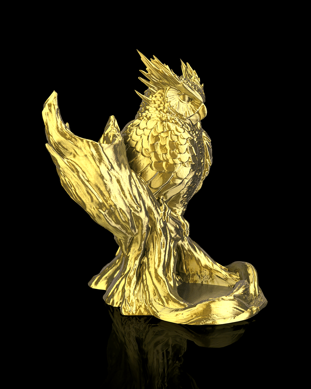 The Omen Owl Dice Tower side view