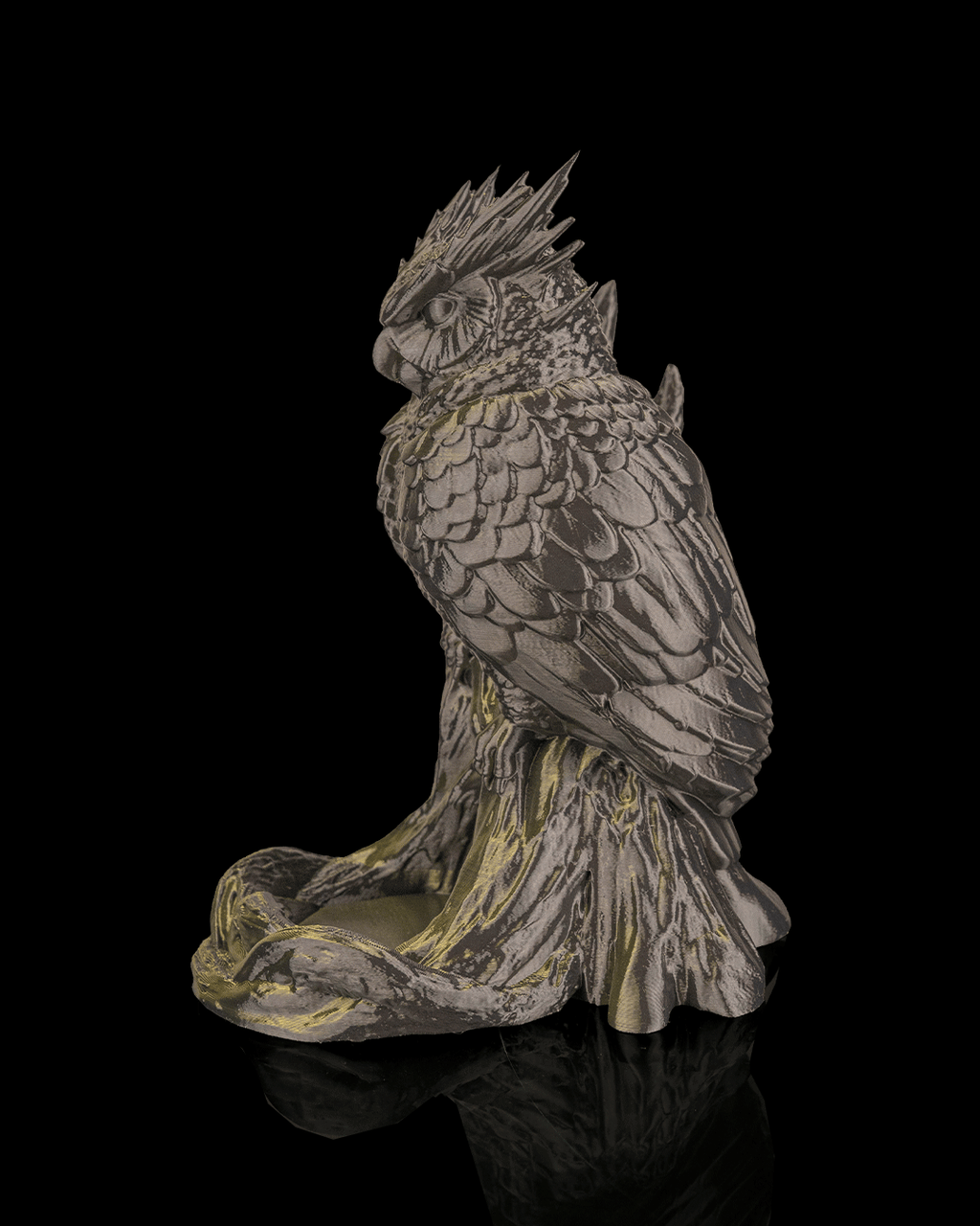 The Omen Owl Dice Tower opposite side view