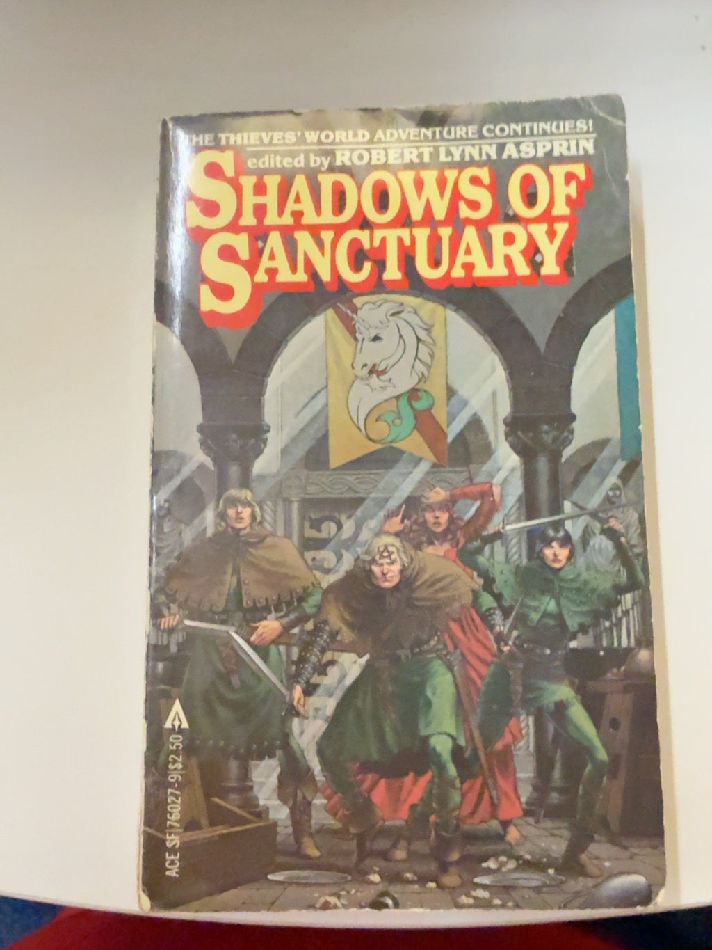 Shadows of Sanctuary front cover - actual used copy
