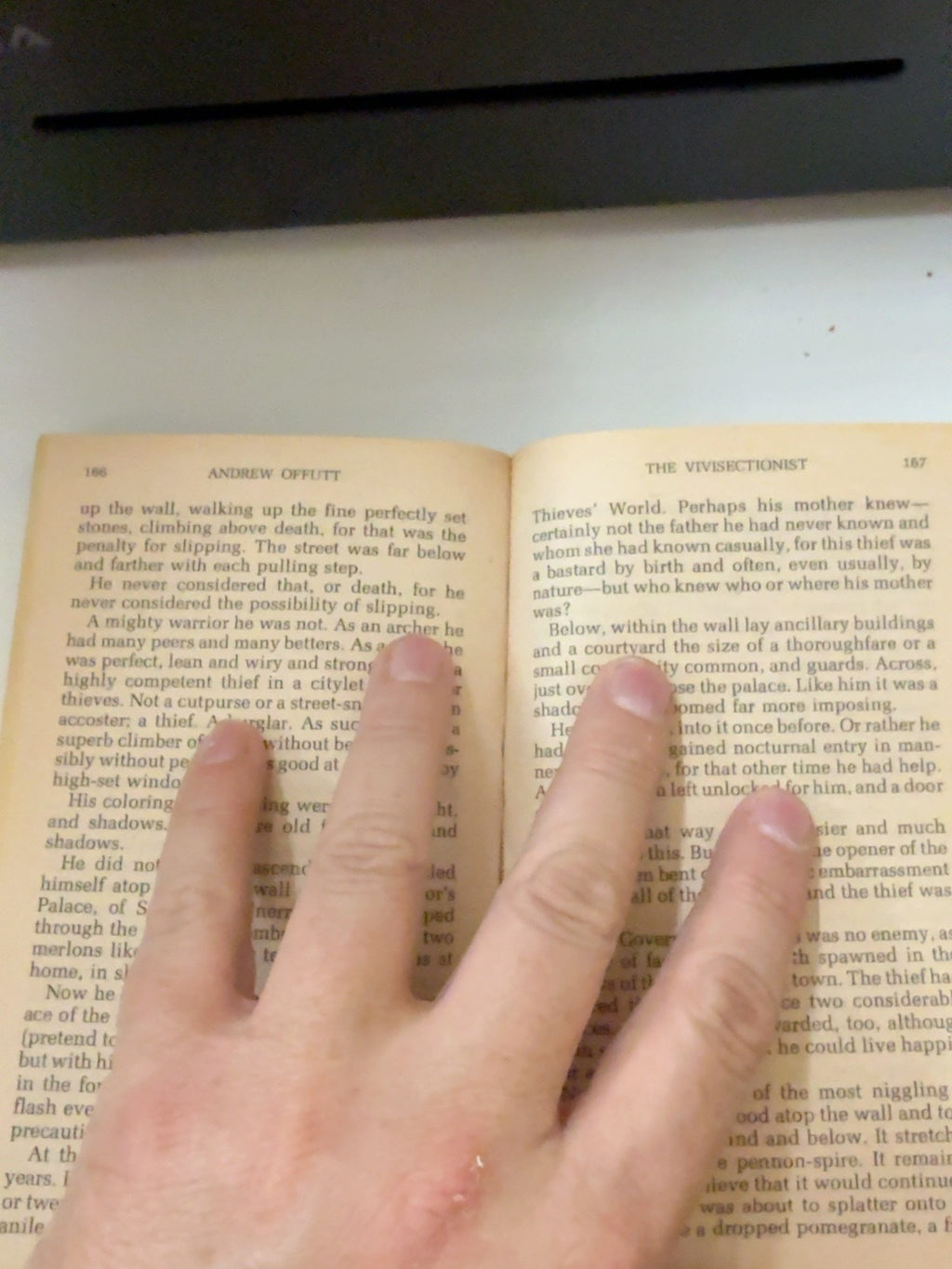 Shadows of Sanctuary interior and binding - actual used copy