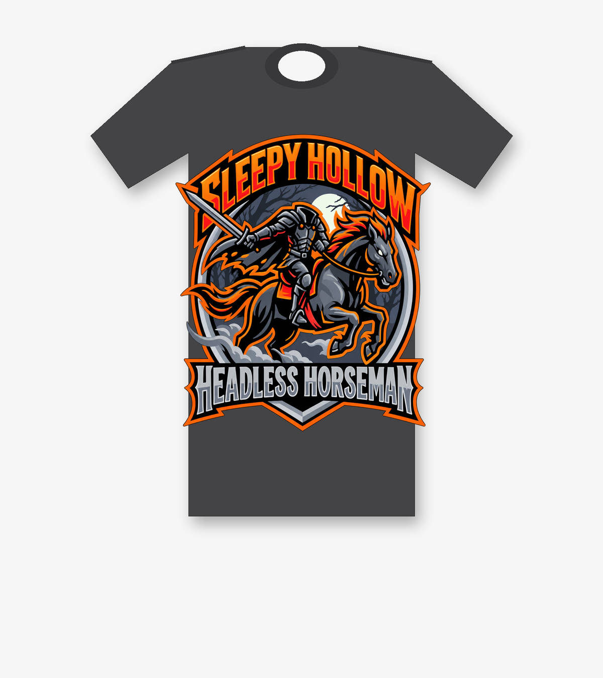 Sleepy Hollow Headless Horseman T-shirt - Dark Heather