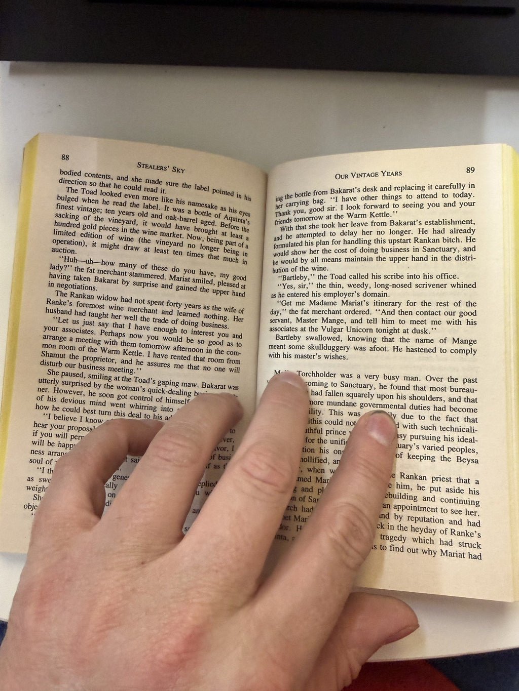Sample interior pages from actual copy