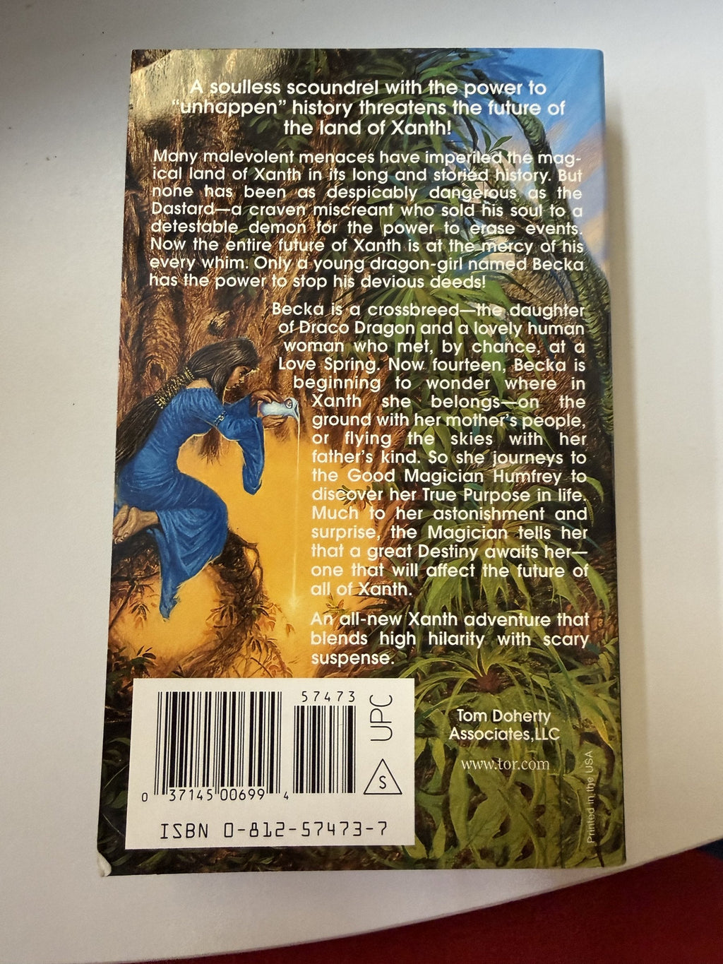The Dastard used paperback back cover